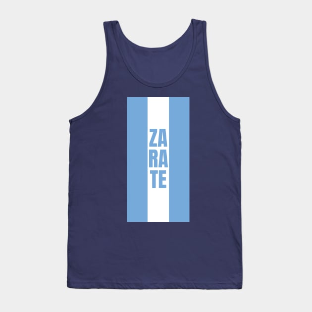 Zarate in Argentine Flag Colors Vertical Tank Top by aybe7elf